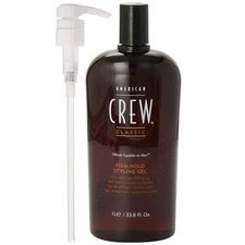 American Crew Firm Hold Gel 33.8 oz With PUMP