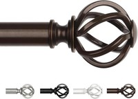 Gardinenstange Ausziehbar 80-304 Cm Bronze Vorhangstange FüR Fenster