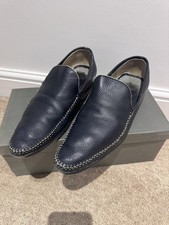 N.D.C. Mocassini Uomo Made By Hand Navy EU44/US12/UK10 Made In Italy