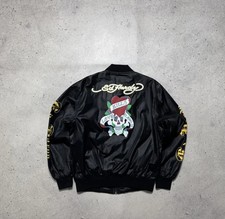 Ed Hardy Skull Black Bomber Jacket Vintage