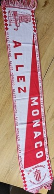 Fanschal vintage AS MONACO ''allez Monaco'' 