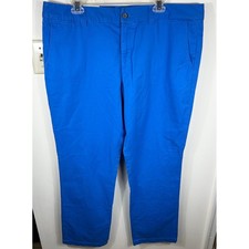 Tommy Hilfiger Women's 18 Avery Chino Pants Bright Blue Relaxed Business Casual
