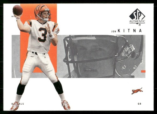 2001 SP Authentic Jon Kitna Cincinnati Bengals #19