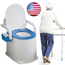 Bedside Commode, Adult Potty Chair Load 400lb for Seniors Elderly  Others USA