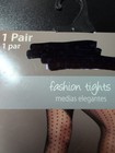 2 Pair Tights 1 Hanes/XL/Black & 1 Black/Fishnet Patterned/Size 3 New  — photo 6