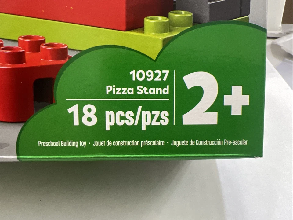 New LEGO DUPLO Pizza Stand w/ Dog 10927  Sealed new In Box— Retired Set - Image 2 of 4