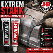 Produktbild - JB Weld Metallkleber 2K Epoxid Kleber Motor Getriebe Tank hitzebeständig 300°C