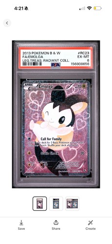 Emolga graded PSA 6 for sale on eBay