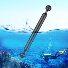 PULUZ 9 inch 23cm Length 20.8mm Diameter Dual Balls Carbon Fiber Floating Arm, B
