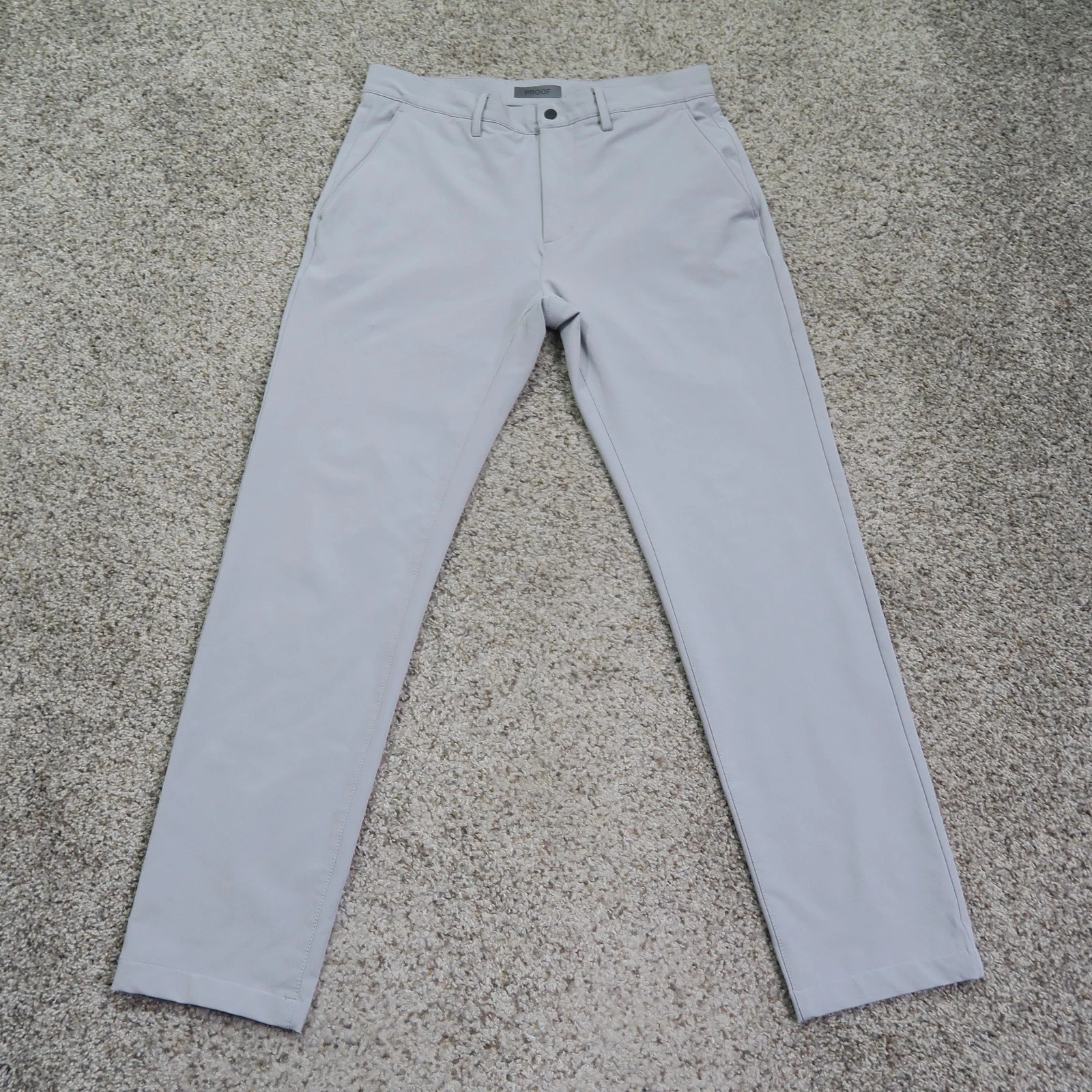 Proof Pants Mens 32 Gray Nomad Performance Tech Stretch Chino Huckberry 32x30