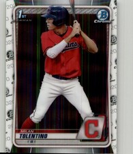 2020 Bowman Draft Milan Tolentino Chrome #BD-4 Cleveland Indians