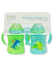 The First Years Soft Spout 2-Pack Trainer Cups 7 oz. Color: blue multi Size: