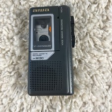 Aiwa TP-M130 Microcassette Tape Recorder Voice Sensor Recording Tested