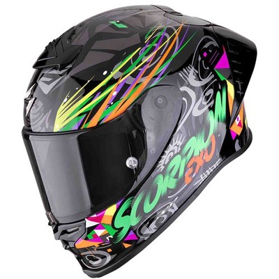 SCORPION Exo-R1 Evo II Air Savage schwarz grün orange Integralhelm L 59/60