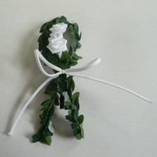 Hochzeitsanstecker Br&auml;utigam Diorr&ouml;schen Rosen Hochzeit Taufe Kommunion 9 cm