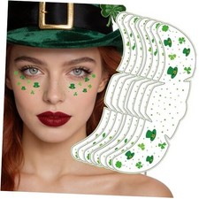 Accessories - 8 Pack Shamrock Temporary Face Tattoos  St St Patricks Day