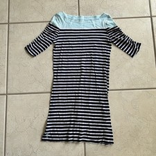 Lilly Pulitzer Women's XS Kaleb Shirt Dress Striped Ruched Sleeves Pima Cotton