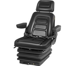 NEW LOW PROFILE SUSPENSION SEAT WITH ARMREST DOZER BACKHOE TRACTOR SKIDSTEER