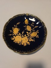 Echt Kobalt Teller  22 KARAT GOLD