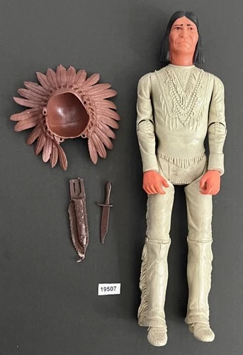 Marx Johnny West Geronimo Native American Indian Figure 70s 12” Vintage