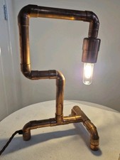 Industrial Lights Table Lamp Copper Water Pipe Retro Vintage Working Unique 