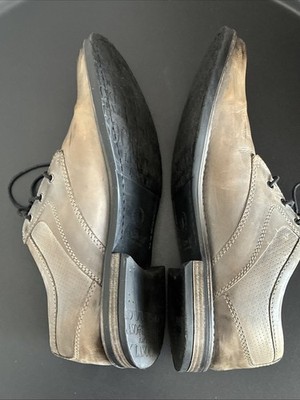 Lasocki Men’s Gray Leather Lace-Up Dress Shoes Size 9 Lasocki EU Men main image 2