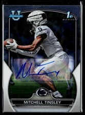 2022 Bowman University Chrome #72 Mitchell Tinsley Prospect Autographs