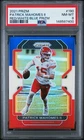 2021 PANINI PRIZM RED/WHITE/BLUE PRIZM #190 PATRICK MAHOMES II PSA 8
