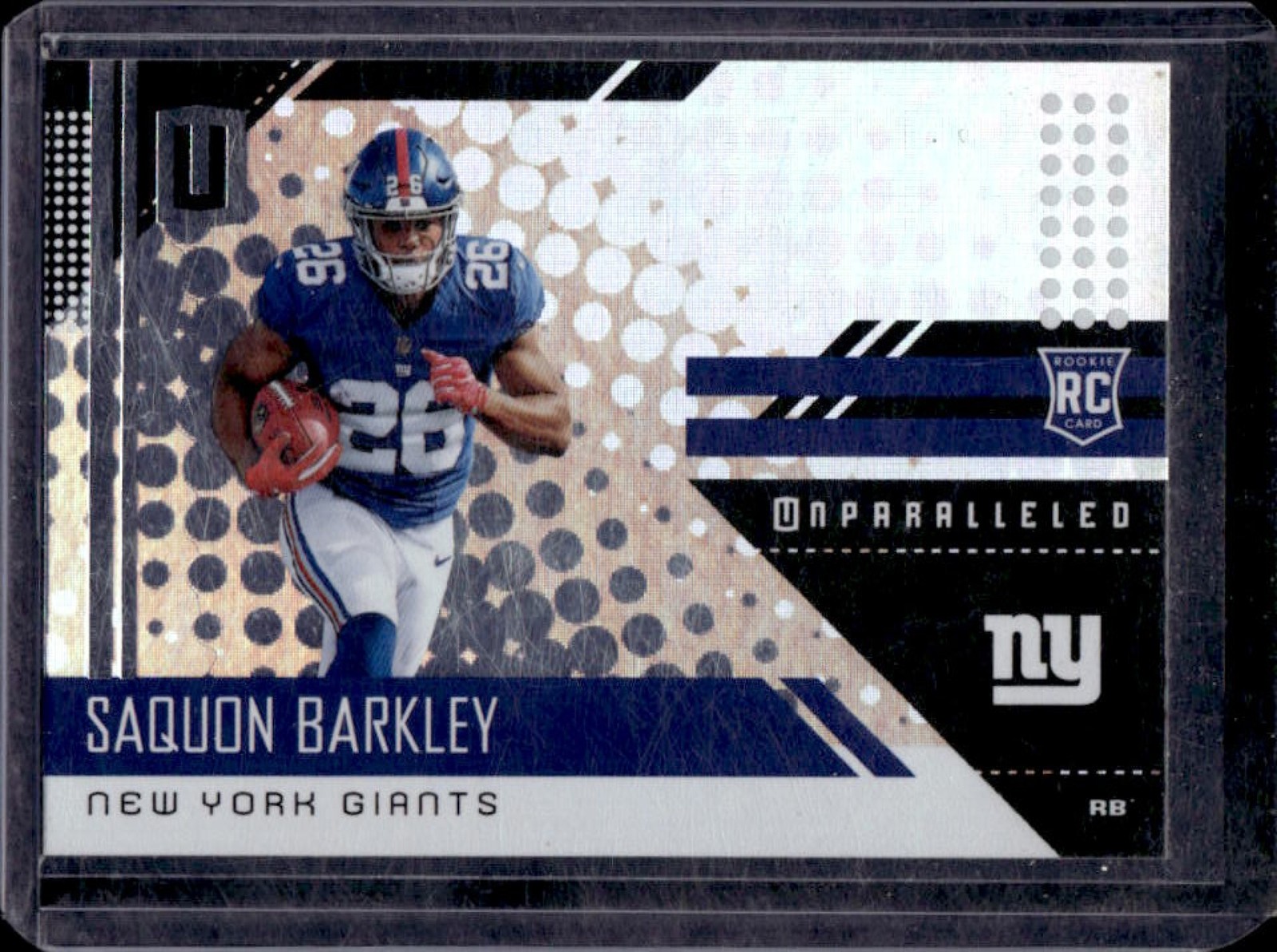 2018 Panini Unparalleled Saquon Barkley RC Rookie #213 Giants