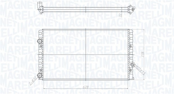 MotorküHler WasserküHler Magneti Marelli 350213190700 FüR VW Golf 3 Variant 1H5-image