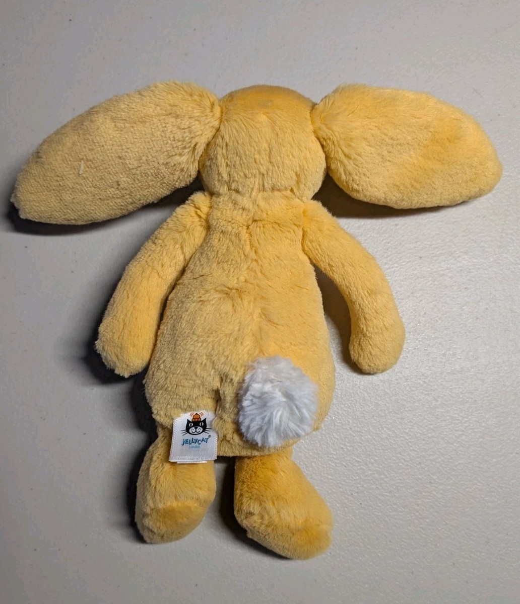 Jellycat Bashful Sunshine Bunny RETIRED Small 8” Yellow Stuffed