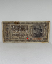Banknote / Ukraine / WW2 / 20 Karbowanez 1942 / Nice, Fine / Paper Money / P.53