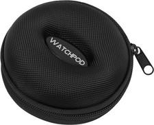 WATCHPOD Travel Watch Case | Single Watch Box w/Zipper for Storage | Cushioned