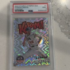 Panini 2024 Stars & Stripes Kaboom! Konnor Griffin #7 Rookie PSA 9 USA Baseball