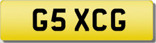CG GIXER RETRO VINTAGE SHORT 5 DIGIT Cover Plate Cherished Registration Number