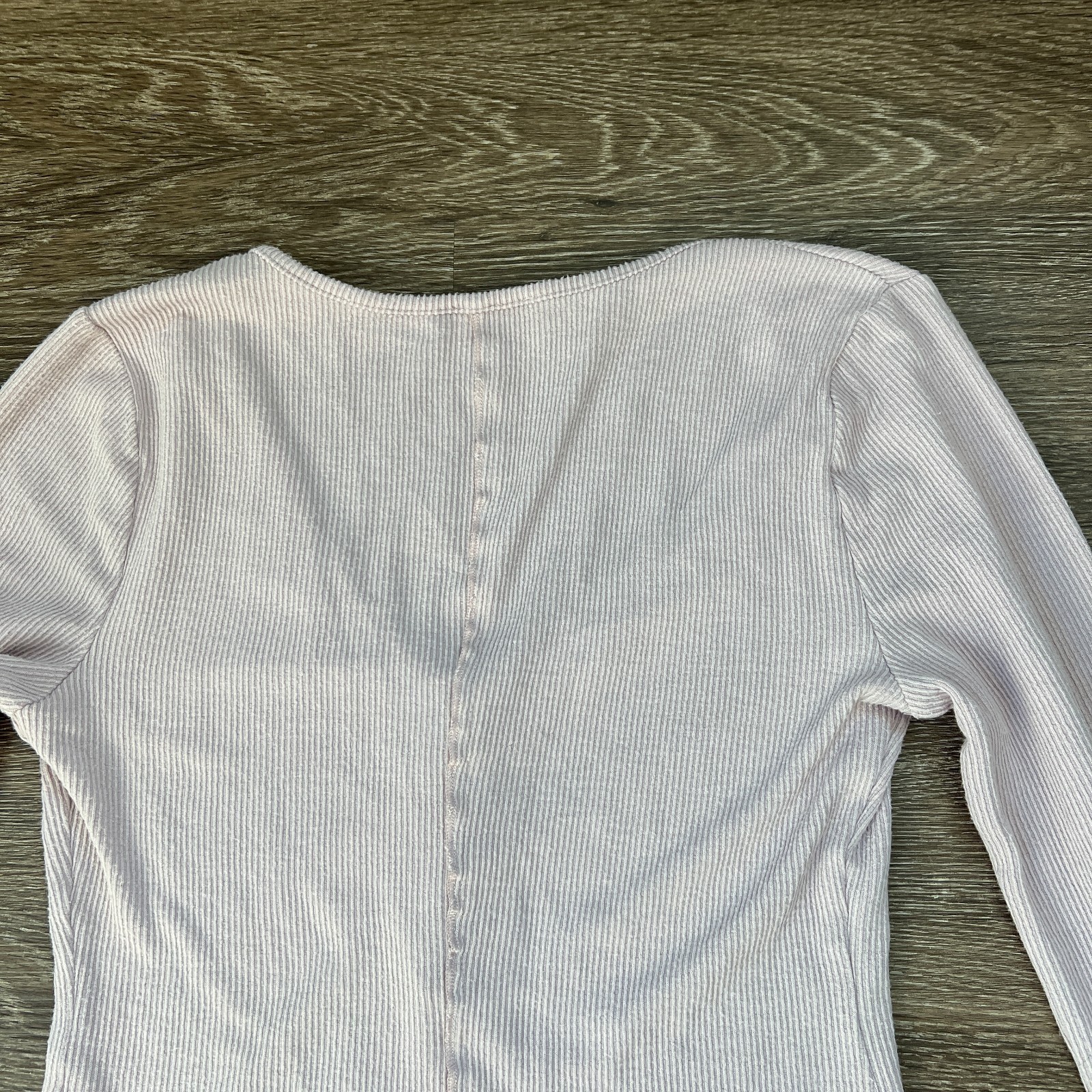 Free People "Keep It Basic" Lavender Long-Sleeve … - image 9