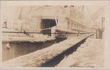 Juneau Alaska AK Cramer c1910s Ice Covered Ship RPPC Postcard