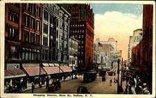Main Street stores~Buffalo NY~JN Adam department store~barn dance~Elgin Watch