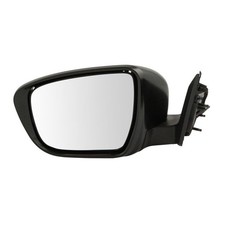 Left Power Smooth Black Side Mirror for Nissan Rogue 17 19 Paint to Match
