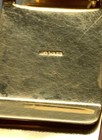 Vintage Jay Ward Marked Tie Clip - Tie Bar Folding Clasp - Gold Tone — photo 2