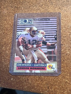 1991 Pro Set Football World League # 14 John Witkowski