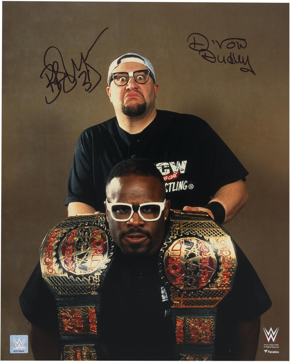 Bubba Ray & D-Von Dudley WWE Signed 16