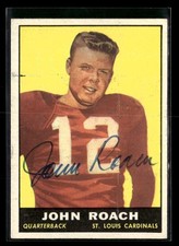 1961 Topps John Roach #114 Rookie Signed Auto Autograph ZZ5231