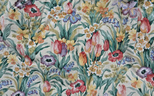 2 PAIRS ARTHUR SANDERSONS SALAD DAYS CURTAINS L 212 X W 230cm & L 148 x 170cm