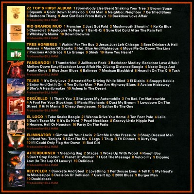 ZZ TOP - THE COMPLETE STUDIO ALBUMS 1970-1990 NEW CD