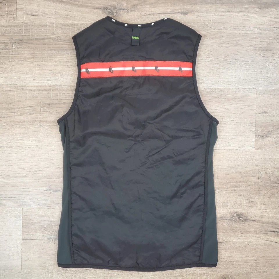 Nike Aerolayer Mens Wild Run Gilet Running Vest S Black Insulated Reflective - Image 2 of 4