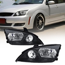 Black Bezel For 2005-2007 Ford Focus Headlights Lamps Replacement Leftright Black Bezel For 2005-2007 Ford Focus Headlights Lamps Replacement Leftright