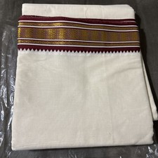 Cotton Cool Men's Rich Cotton Off White Single Dhoti