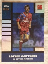2023-24 Topps Platinum Bundesliga Matthäus Curatetd, Lothar Matthäus, Blue 20/99