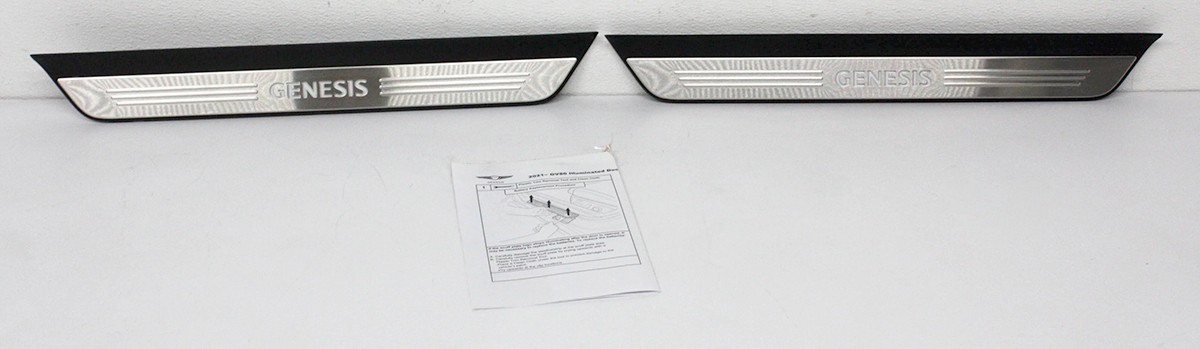 OEM for Genesis GV80 T6F69-AU000 Set Of 2 Illuminated Scuff Plates